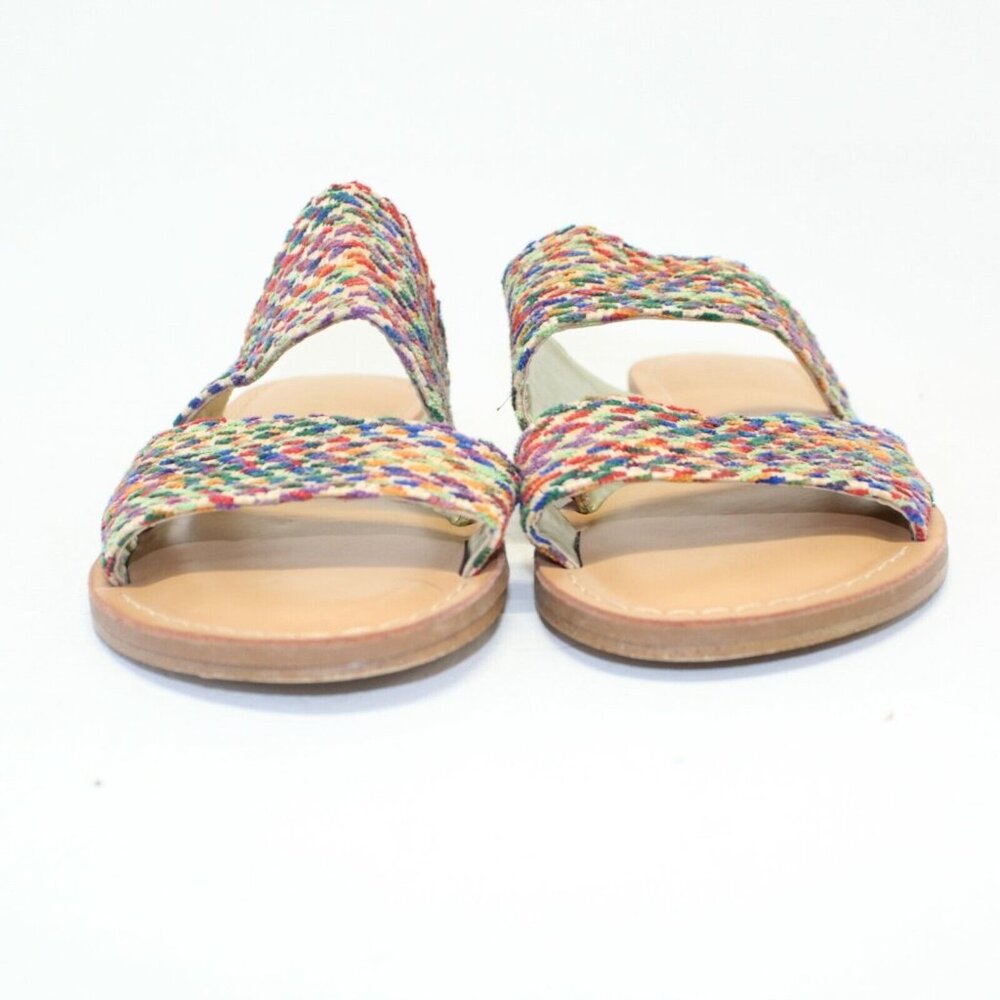 Carlos Santana Womens Sz 7M Holly Rainbow Multicolored Flat Slides Sandals - Picture 4 of 11